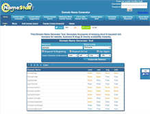 Tablet Screenshot of namestall.com